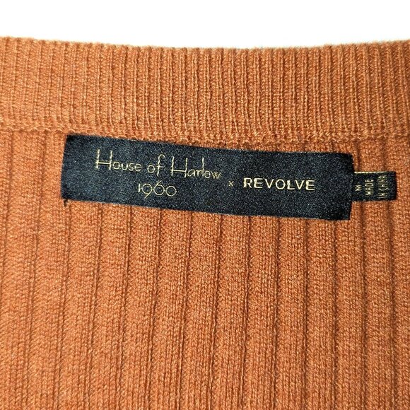 House of Harlow 1960 X Revolve | Dove Rib Sweater in Rust Orange Brown | Medium - Picture 4 of 11